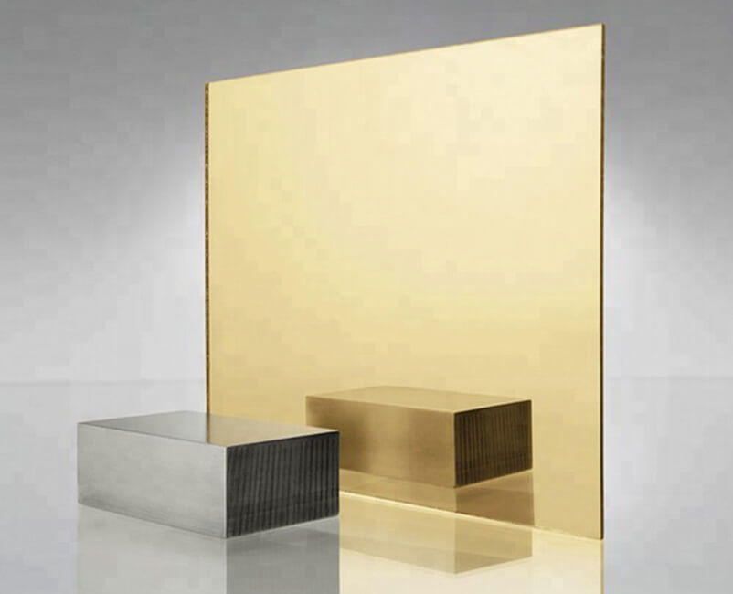 Factory Direct High Quality Gold Acrylic Mirror Sheet