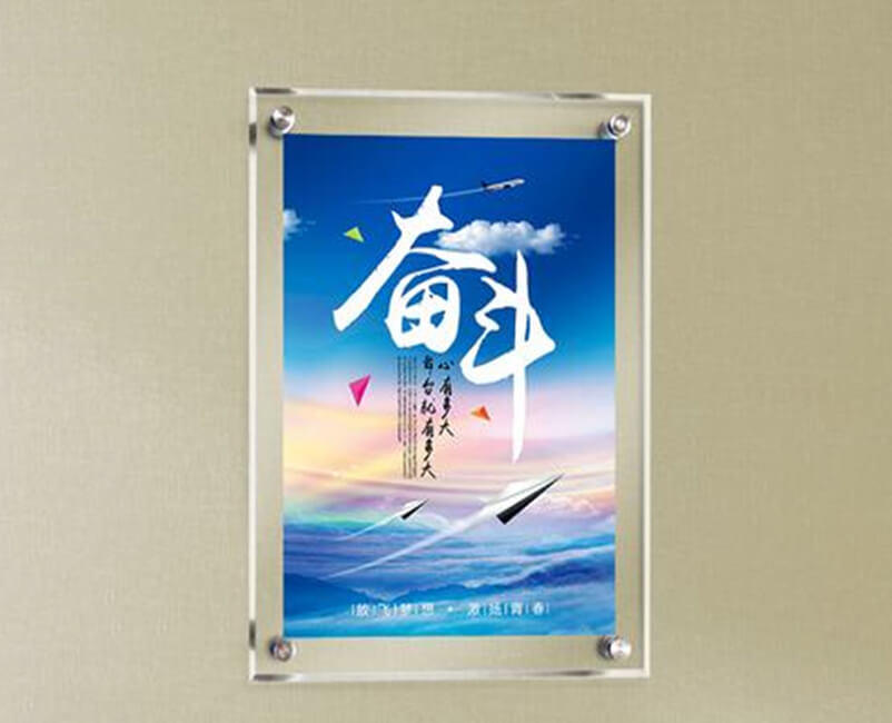 Wholesale A5  Magnetic Acrylic Frame Solid Block Advertise Sign Holder 
