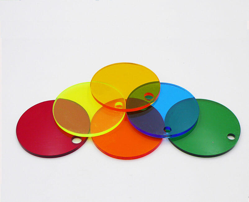 Round transparent color non-toxic PS Sheet