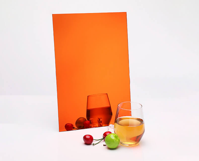 Orange PS Mirror Sheet
